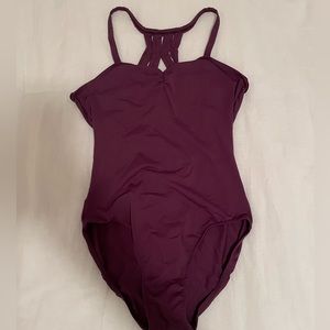 Purple leotard, looks more magenta/purple in person